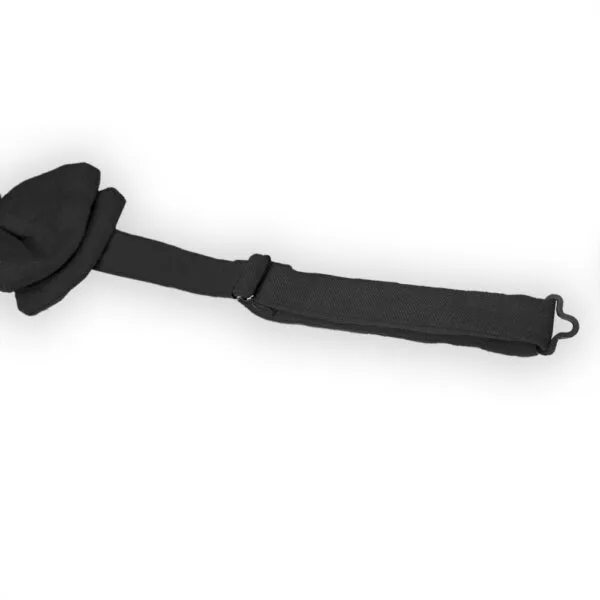 Noeud papillon adulte lin portant gris carbone – Image 2
