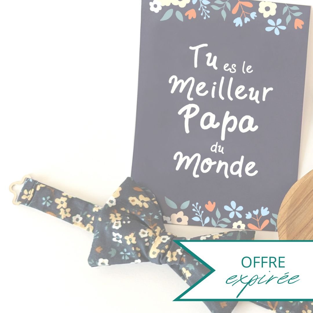 coffret cadeau papa noeud papillon
