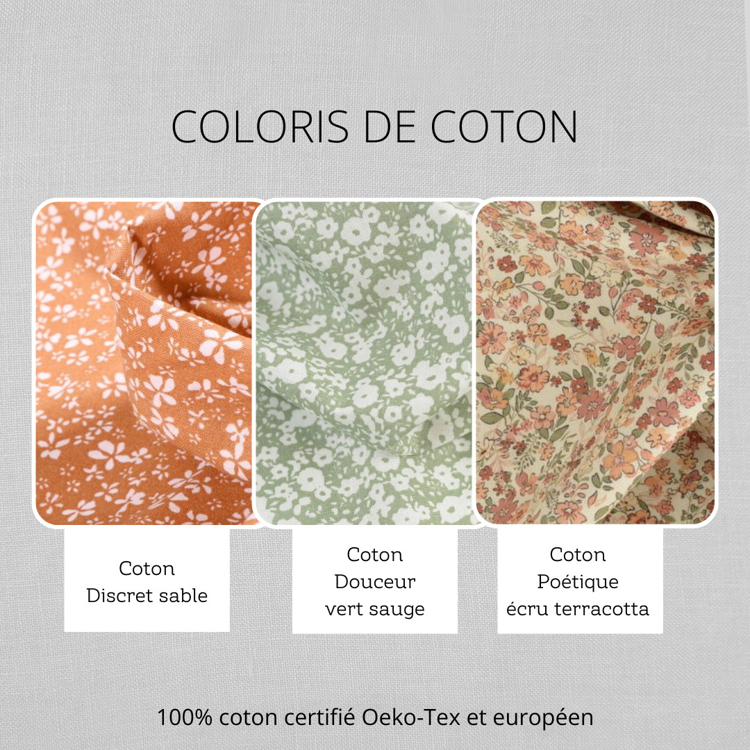 tissu en coton fait main sur mesure complissime