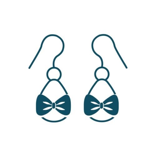 boucles d'oreilles en tissu noeuds originales artisanales complissime