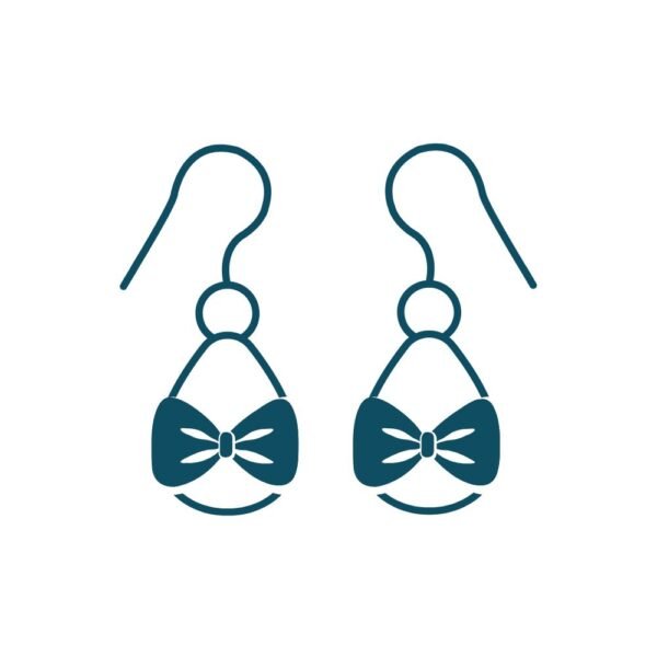 boucles d'oreilles en tissu noeuds originales artisanales complissime