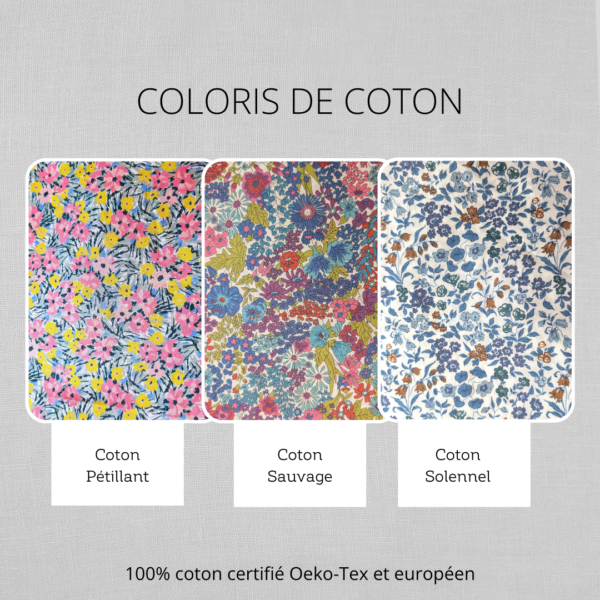 tissu en coton liberty fleurs sur mesure complissime
